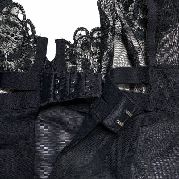 Vintage victoria's secret black sheer lace cami - Picture 5 of 7